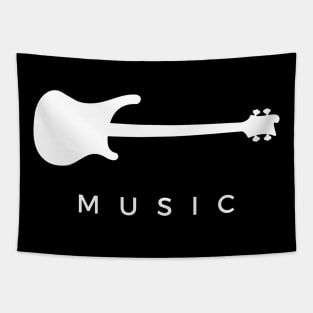Music Four String Bass Guitar Tapestry