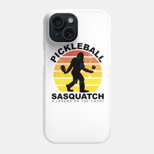 Pickleball Sasquatch - A Legend on the Court Phone Case