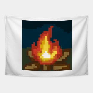 Bonfire in the woods Tapestry