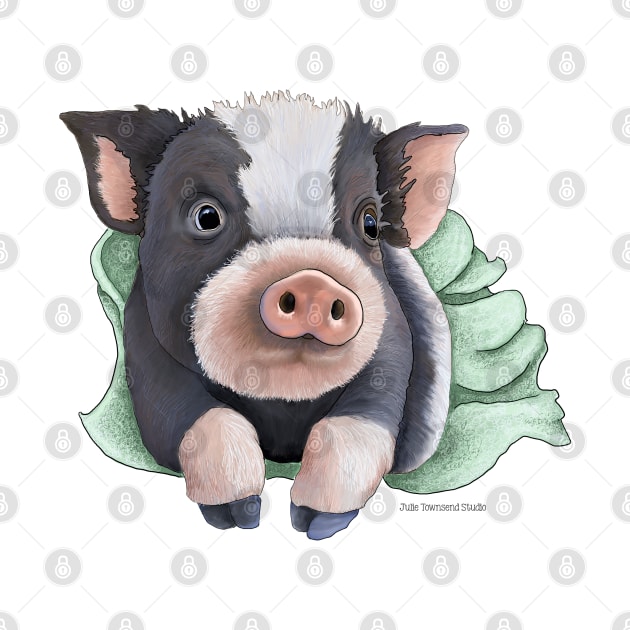 Pig in a Blanket by Julie Townsend Studio