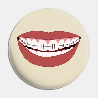 Braces Teeth Smile Orthodontist Dentist Mask Face Cover  2020 Pin