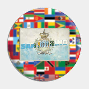 San Marino Vintage style retro souvenir Pin