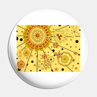 Sunset Mandala Pin