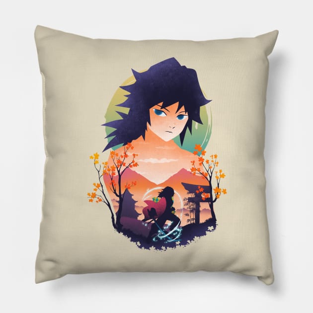 Giyu Tomioka Pillow by rioaditama