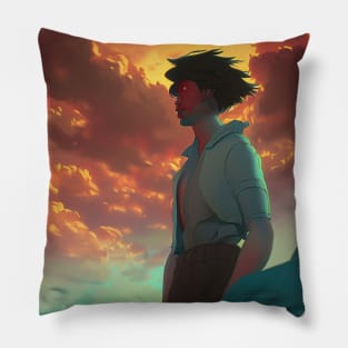 Man in deep thought Pillow