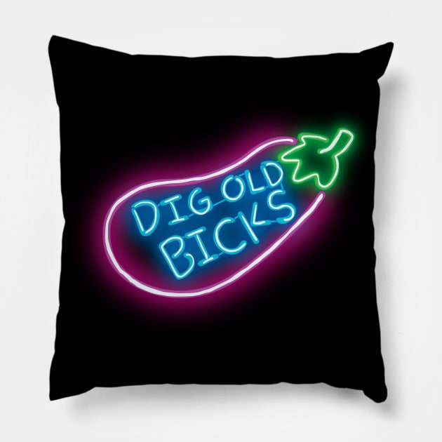 DIG OLD BICKS Pillow by Theo_P