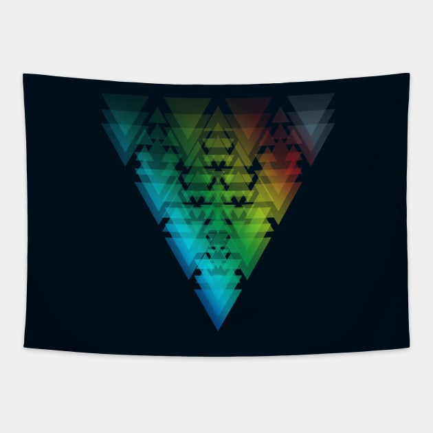 RainbowTriangles Tapestry by bobyberto