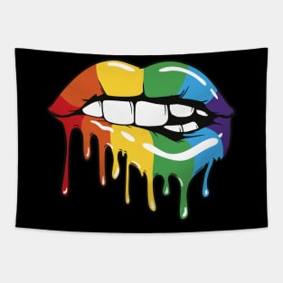 Rainbow Lips Tapestry