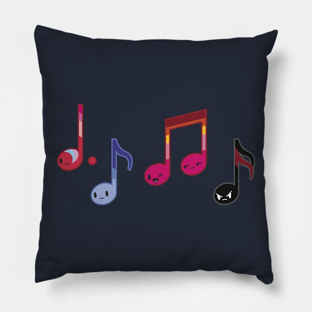 Rockstar Notes Pillow by FlamingFox