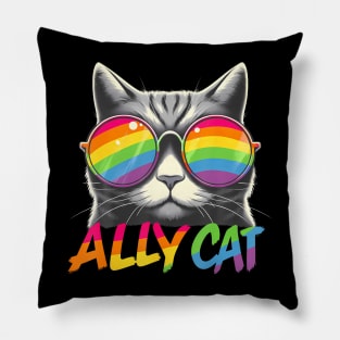 Ally Cat Transgender Trans Pride Stuff Flag Transsexual Lgbt Pillow