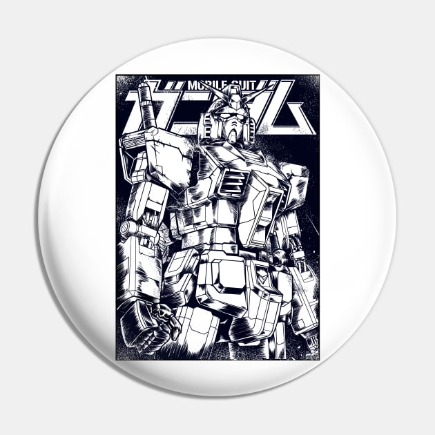 Gundam the First Pin by WahyudiArtwork