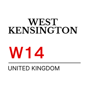 Postcode West Kensington W14 United Kingdom T-Shirt