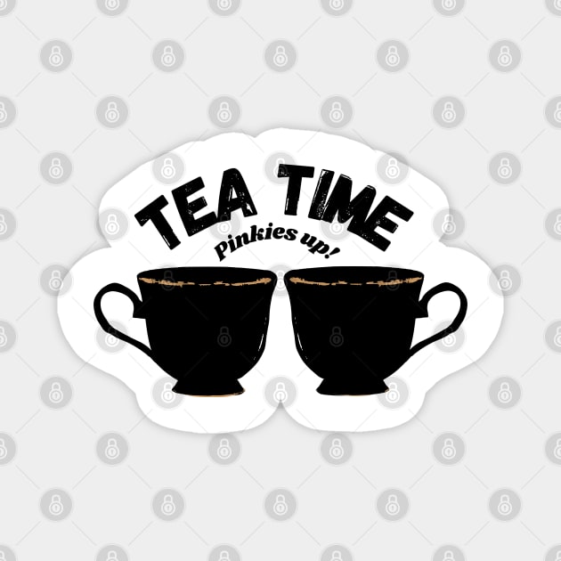 Tea Time Pinkies Up! Design Magnet by AZNSnackShop