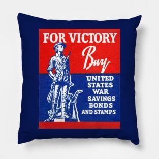 WWII For Victory Buy War Bonds Pillow