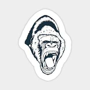 Roaring Gorilla Drawing Magnet