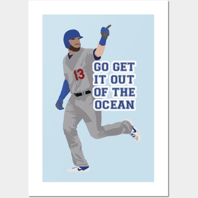  Max Muncy Los Angeles Dodgers Poster Print, Baseball