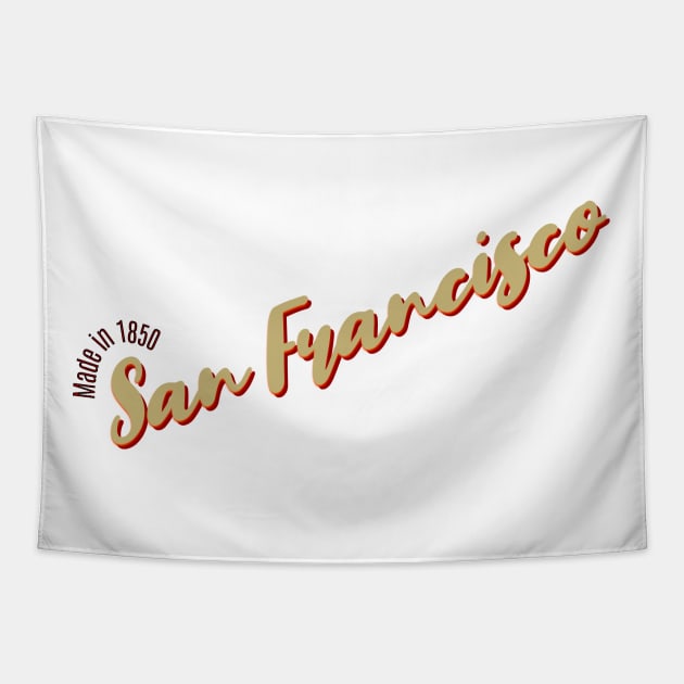 San Francisco in 1850 Tapestry by LB35Y5