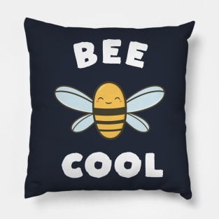 Bee Cool Funny Bee Pun Pillow