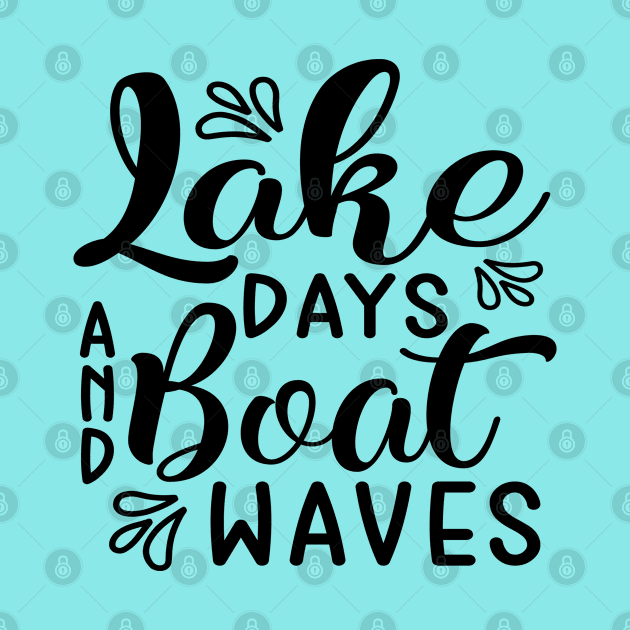 Lake Days and Boat Waves Camping by GlimmerDesigns