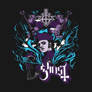 Ghost Retro Dark Purple T-Shirt
