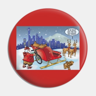 Santa's Bike Rack Pin