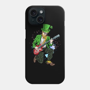 rock guitar st patrick's day Phone Case