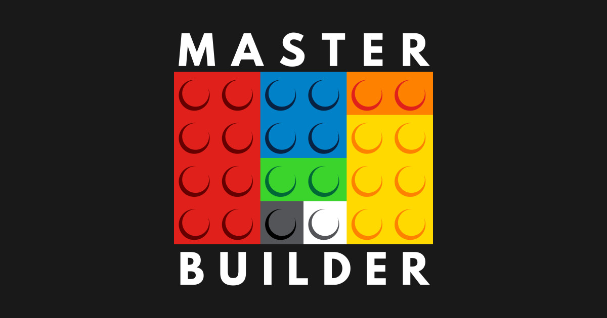 Master Builder Lego T Shirt Teepublic 