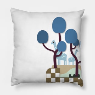 Girath & Blue Trees Pillow