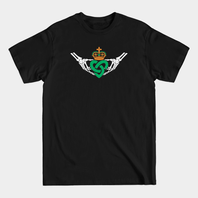 Disover Gothic inspired Claddagh with Knotwork Heart - Symbolism - T-Shirt