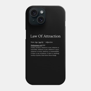 Scripture vs Law of Attraction Phone Case