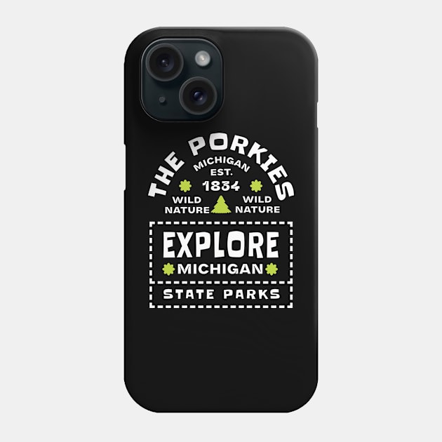 Porcupine Mountains Wilderness State Park Michigan Phone Case by Uniman