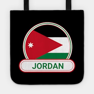 Jordan Country Badge - Jordan Flag Tote