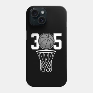 305 Miami Basketball Hoops Phone Case