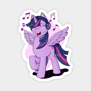 Twilight with Headphones Magnet