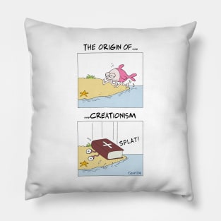 The Origin of Creationism Pillow