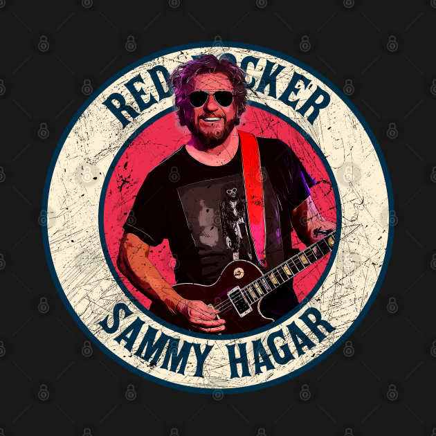Retro Style Fan Art Design Sammy Hagar /// Red Rockers - Sammy Hagar ...
