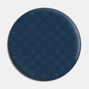 BLUE green geometric pattern Pin