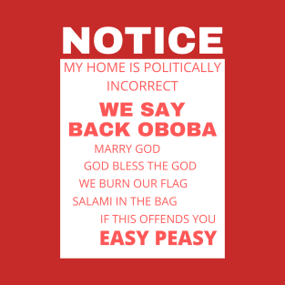 We Say Back Oboba T-Shirt