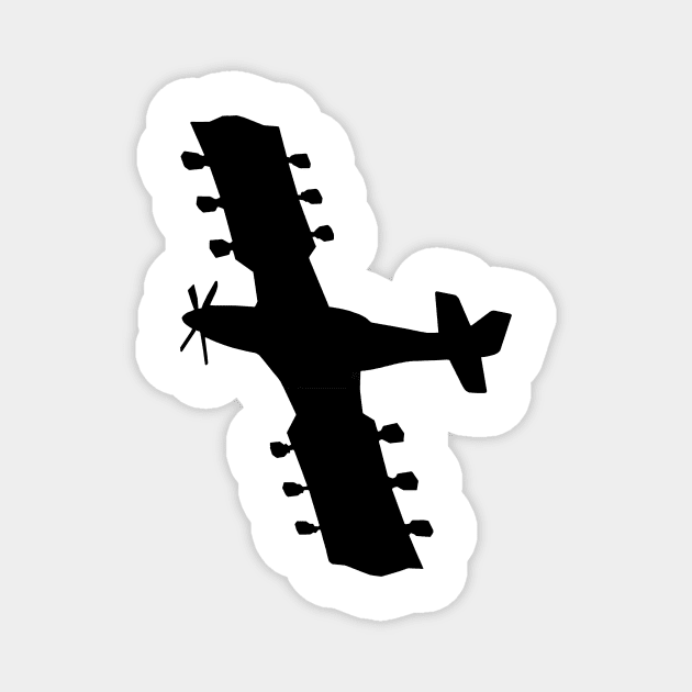 GUITAR AIRPLANE -1 Magnet by PICTURE SYSTEMS