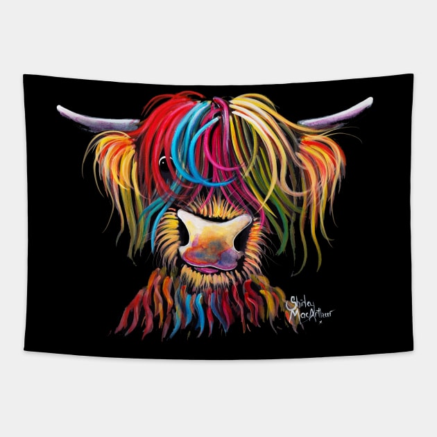 SCoTTiSH HaiRY HiGHLaND CoW ' NeLLY ' Tapestry by ShirleyMac