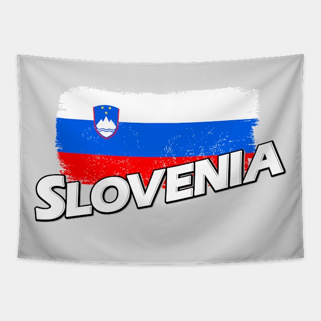 Slovenia flag Tapestry by PVVD