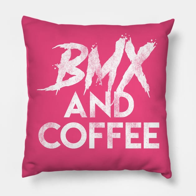 BMX and Coffee Pillow by BMX Style