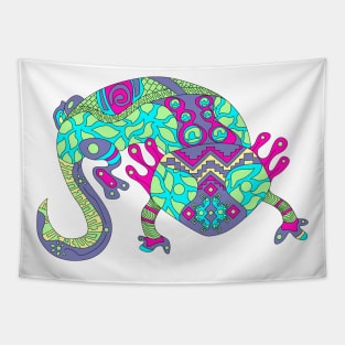 green lagoon axolotl ecopop Tapestry