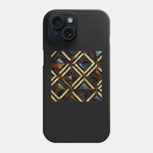 Mother of Pearl and Fire Opal Mosaic Inlay Phone Case