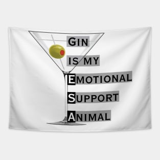 Emotional Support Animal-Gin Tapestry
