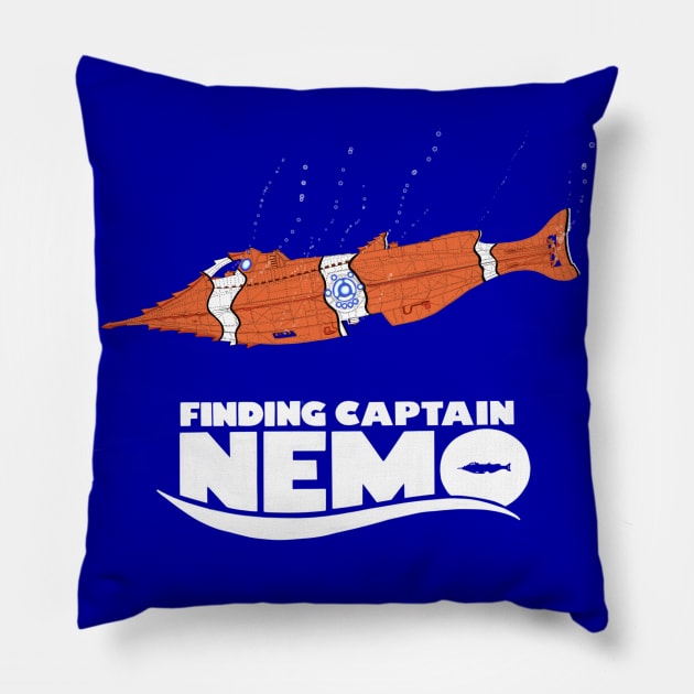 Finding Captain Nemo Pillow by DistractedGeek