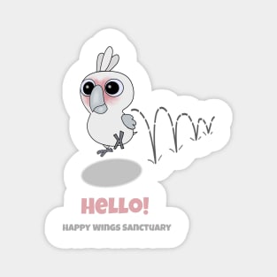 HWS Nerdy Birdy ~ Goffin's Cockatoo Magnet