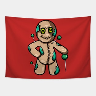 Voodoo Doll Blue Tapestry