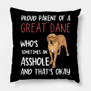 Proud Parents of Great Dane Pet Lover Pillow