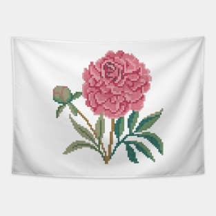 Indiana State Flower Peony Tapestry